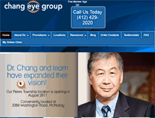 Tablet Screenshot of changeyegroup.com